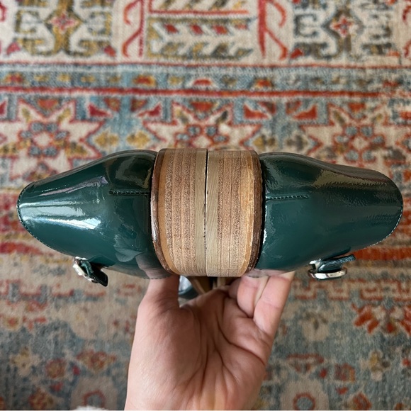 NWOB Anthropologie Pilcro The Maris Fisherman Sandas in Green - Picture 9 of 13